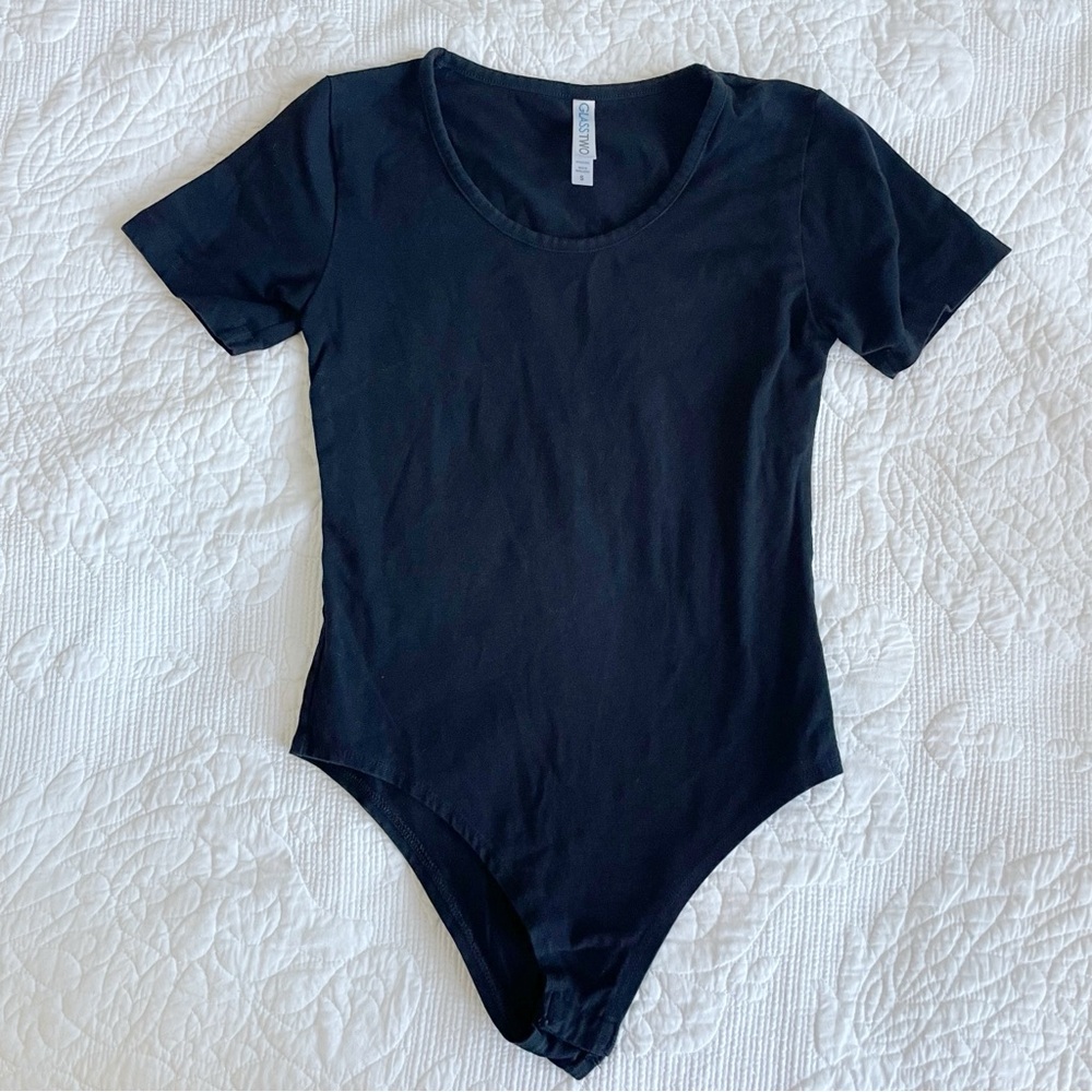 Glass too black bodysuit‎ small